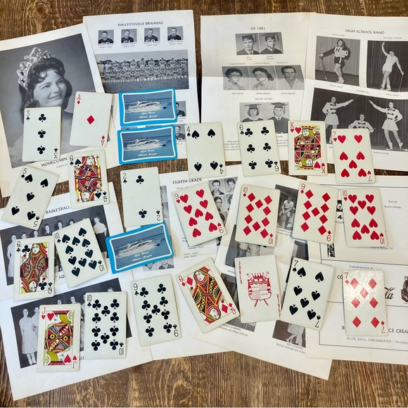 Ephemera Lot | Photos Postcards Playing Cards Yearbook Pages Hymnbook Pages - Picture 8 of 16